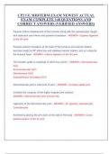 CP2 UE MIDTERM EXAM NEWEST ACTUAL  EXAM COMPLETE 140 QUESTIONS AND  CORRECT ANSWERS &lpar;VERIFIED ANSWERS&rpar;