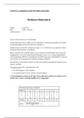VWO Wiskunde B | CCVX Voortentamen met Uitwerkingen 04-2011