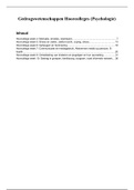 College aantekeningen Gedragswetenschappen (HVVP17I&M3)  Psychologie, de essentie, 4e editie met mylab nl toegangscode, ISBN: 9789043035859 Jaar 1 periode 3