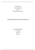HLTH 511 Research Final Submission: The Relationship Between Age, Gender, and Handwashing Time. Study Guide.