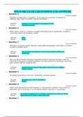 HSCO 506 Exam 2 Questions And Answers Latest With 100&percnt; Correct Answer Grade A 2021