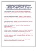 CSC CANADIAN SECURITIES COURSE EXAM  NEWEST ACTUAL EXAM COMPLETE 330  QUESTIONS AND CORRECT DETAILED ANSWERS  &lpar;VERIFIED ANSWERS&rpar; ALREADY GRADED A&plus;