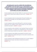 ATI DOSAGE CALCULATION RN MATERNAL  NEWBORN ONLINE PRACTICE ASSESSMENT 3&period;0 NEWEST ACTUAL EXAM COMPLETE 85 QUESTIONS  AND CORRECT DETAILED ANSWERS &lpar;VRIFIED  ANSWERS&rpar; ALEADY GRADED A&plus;