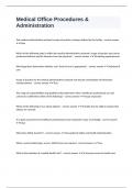 Medical Office Procedures & Administration questions and answers