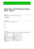 Pharmacology NURS 251 Module 3 exam Portage learning&sol;Nursing ABC Questions and Answer 2024&period;
