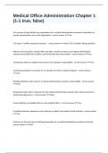Medical Office Administration Chapter 1 &lpar;1-1 true&comma; false&rpar; well answered to pass