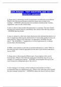 SAFE DOSAGE  TEST QUESTIONS AND 100 &percnt; VERIFIED ANSWERS