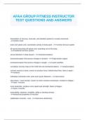 AFAA GROUP FITNESS THROUGH NASM &lpar;QUIZ QUESTIONS&rpar;