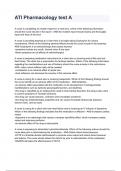 ATI Pharmacology test A questions and answers rated A&plus; 2024&sol;2025