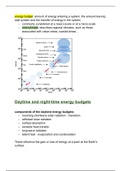 Atmosphere and Weather - Diurnal Energy Budgets