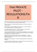 FAA PRIVATE PILOT - REGULATIONS&sol;FAR