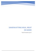 Samenvatting Food: Milk, Meat & More