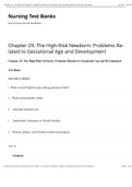 Chapter 29: The High-Risk Newborn: Problems Re-lated to Gestational Age and Development