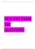 HESI Exit Exam 1 - Question and Answers