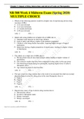 NR 508 Week 4 Mid-term Exam - Weekly Quiz (Download to Score An A+)