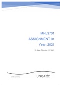 MRL3701 Assignment 1 Answers 2021
