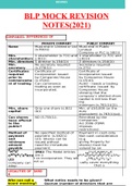 BLP MOCK REVISION NOTES&lpar;2021&rpar; &lpar;Grade A&rpar;