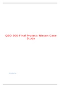 QSO 300 Final Project: Nissan Case Study