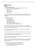 SMOR summary and exam exercises & answers 