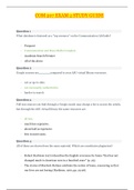 COM 207 EXAM 2 STUDY GUIDE &lowbar; 2020 &vert; COM207 EXAM 2 STUDY GUIDE  &lowbar; 100&percnt; CORRECT