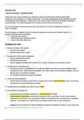 NURS 2106 Guidelines for vSim &sol; Mental health
