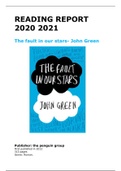 reading report the fault in our stars John Green
