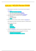 NUR 2407 NCLEX Review EXAM &vert; Rasmussen College &vert; GUARANTEED A&plus; PASS