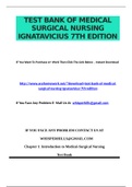 Test Bank of Medical surgical nursing ignatavicius 7th edition PDF