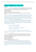 HESI MODULE 9 EXAM &vert; VERIFIED ANSWERS 