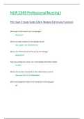 NUR 2349 &sol; NUR2349 Exam 3 Study Guide Q & A- Module 6 &lpar;Latest 2021 &sol; 2022&rpar;&colon; Professional Nursing I &sol; PN 1 - Rasmussen