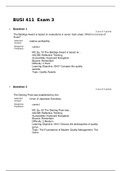 BUSI 411 Exam 3 (Version 4)-25Q &A, BUSI 411 OPERATIONS MANAGEMENT, Liberty University