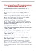 Massachusetts Funeral Director Jurisprudence  State Exam With Simplified Q&A&hellip;