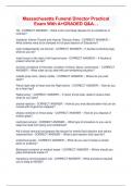 Massachusetts Funeral Director Practical  Exam With A&plus;GRADED Q&A&hellip;