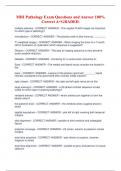 MRI Pathology Exam Questions and Answer 100&percnt;  Correct A&plus;GRADED&period;