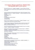 CA Crematory Manager Actual Exam - Health & Safety  Code Questions 100&percnt; Correct Answers&period;&period;
