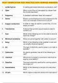 PICAT VERIFICATION TEST PRACTICE WITH VERIFIED ANSWERS