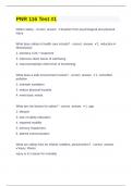 PNR 116 Test Question and answers correctly solved 2024 