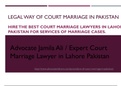 Complete Guidance of Court Marriage Procedure in Pakistan By Lawyer