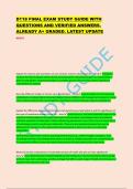 D118 FINAL EXAM STUDY GUIDE WITH  QUESTIONS AND VERIFIED ANSWERS&period; ALREADY A&plus; GRADED&period; LATEST UPDATE&period;  NEW&excl;&excl;&excl;