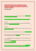 PORTAGE PATHO FINAL EXAM WITH 100&percnt;  VERIFIED ANSWERS&period; ALREADY GRADED A&plus;&period;  LATEST UPDATE&period;  NEW&excl;&excl;&excl; NEW&excl;&excl;&excl; NEW&excl;&excl;&excl;