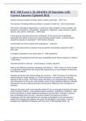BSC-108 University of Alabama Exam 1 Questions and Answers&period;