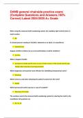 DANB general chairside practice exam&vert; &lpar;Complete Questions and Answers&comma;100&percnt; Correct&rpar; Latest 2024&sol;2025 A&plus; Grade