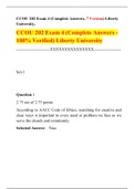 CCOU-202-Exam- 4 (NEW 7 Versions), CCOU 202 Issues of Christian Counseling
