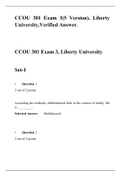 CCOU 301 Exam 3 (5 Versions) CCOU 301 CHRISTIAN COUNSELING FOR MARRIAGE AND FAMILY