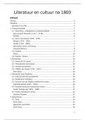 LESNOTITIES inleiding tot de literatuur en cultuur na 1800 &lpar;2024&rpar;