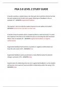  PGA 3&period;0 LEVEL 2 STUDY GUIDE QUESTIONS AND ANSWERS 2024