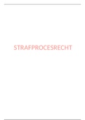 Volledige samenvatting strafprocesrecht 2019-2020