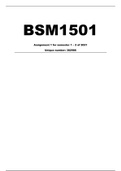 BSM1501 Assignment pack (2021)