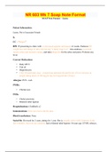 NR 603 Wk 7 SOAP Note Format &ndash; Laura&lpar;updated&rpar;