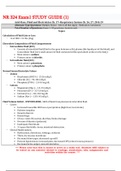 NR 324 Exam1 STUDY GUIDE &lpar;1&rpar;